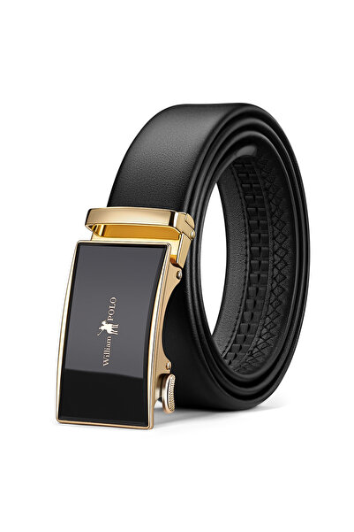 WİLLİAMPOLO Elite Automatic Buckle Genuine Leather Belt