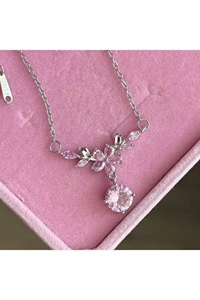 Heda Jewelry قلادة فلورا دريم - قلادة نسائية من الفولاذ