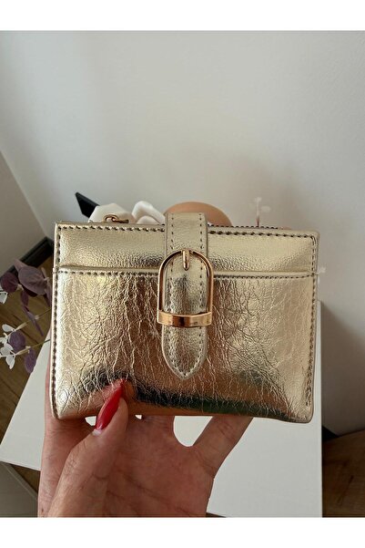lalettobags Women's Gold Buckle Detailed Wallet
