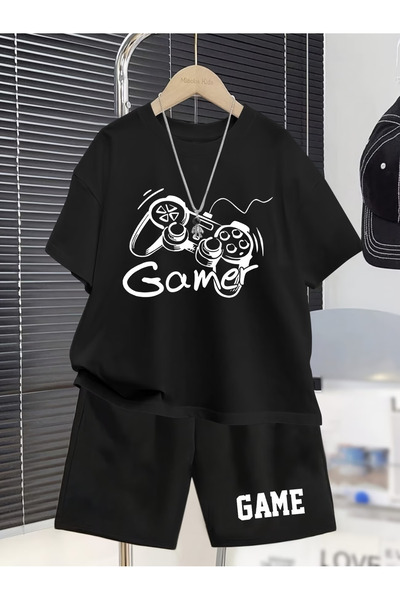 Joetsu Gamer Men's 2-Piece Set - Relaxed Fit T-Shirt and Shorts Set