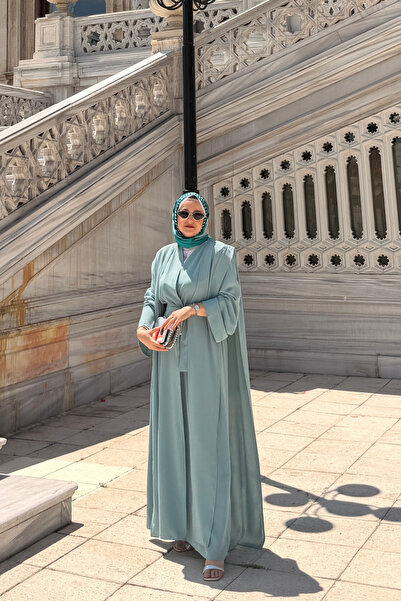 müqofficial Hümay 2-Piece Abaya Set - Mint Green