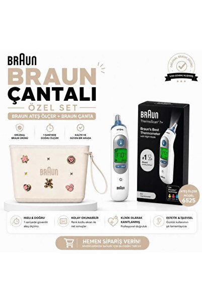 Braun ateş ölçer ırt6525+ çanta