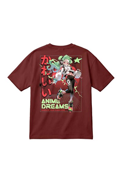 barsdepo Y2K Anime Graphic Printed Oversized Unisex T-Shirt – Japanese Text Tee