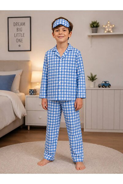 Fil Kids Set de pijamale de iarnă pentru băieți, din bumbac și piele întoarsă...