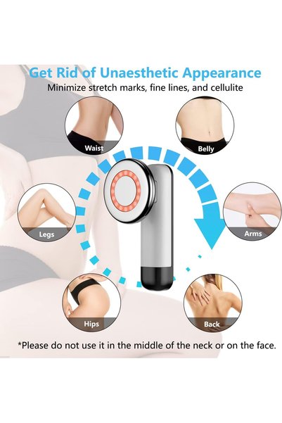 Jubilin EMS Body Sculpting Machine for Butt Lift and Toning, Cordless Rechargeable Massager with 3 Modes, Electric Muscle Stimulator for Hips Thighs Arms Belly, Home Beauty Device (White)