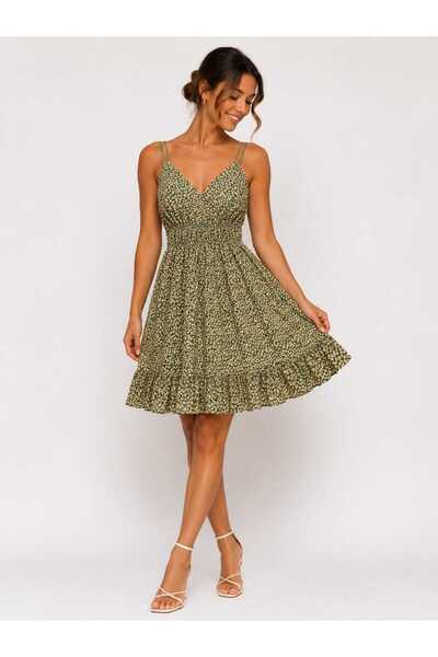 Generic Brand Rochie cu flori