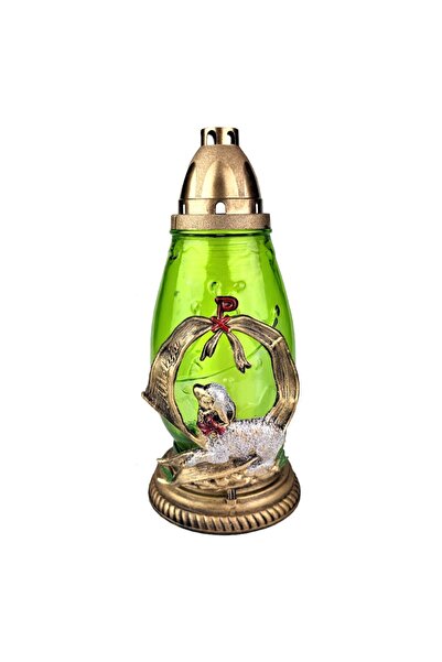 LCA Candela din Sticla cu Decoratiune Miel de Paste