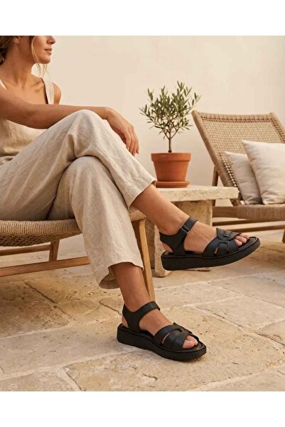 Kristal Mtf.11 Full Orthopedic Genuine Leather Women's Sandals