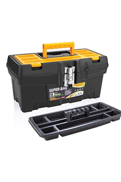 YANARLAR Super Bag 16'' Metal Kilitli Plastik Takım Çantası – Organizer Bölme...