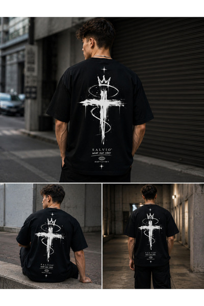 CROWNED IN SHADOW OVERSİZE T-SHİRT
