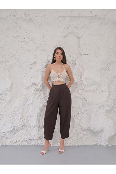 Paw Garage Women's Verona Summer Imported Aerobin Fabric Balloon Shalwar Trou...
