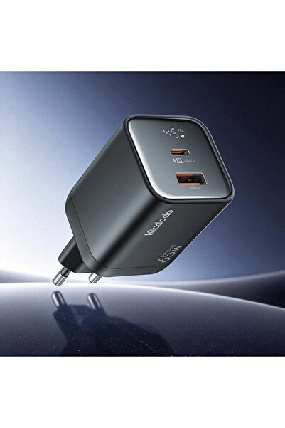 Mcdodo CH-8590 YGS 65W Dijital Ekranlı USB-A ve Type-C Hızlı Şarj Adaptörü