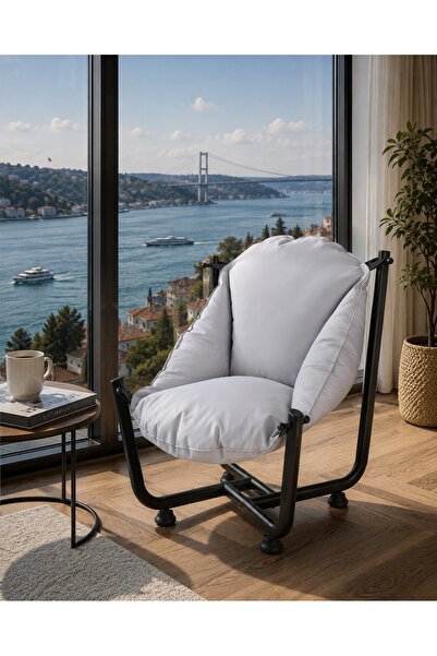 Genel Markalar Hawaii Metal İskeletli Konforlu Armut Koltuk / Bahçe, Balkon v...