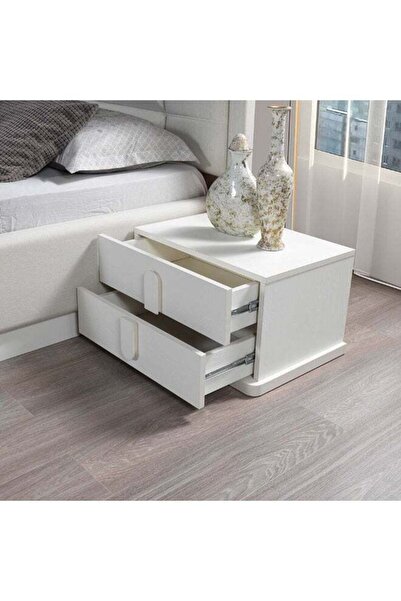 Danube Home Erza Night Stand Set Of 2 Multifunctional Bedside Table Space Sav...