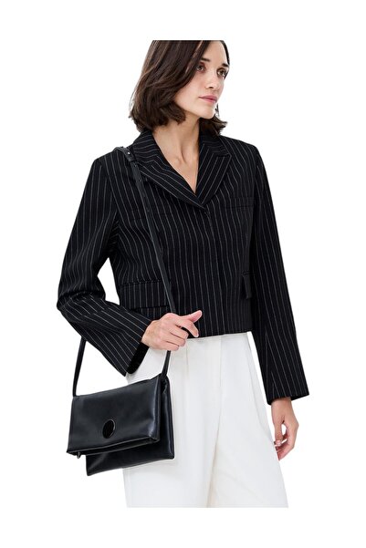French Connection Women Morgan Tailored Pinstripe Cropped Blazer