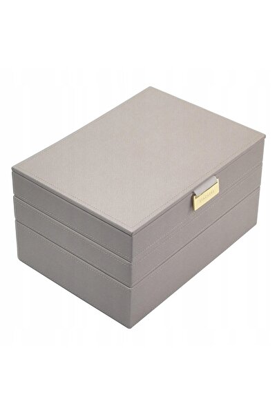 STACKERS Cutie de bijuterii, triplă (taupe) Clasic