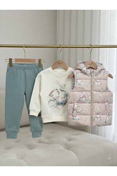 Efemkids 3-Piece Quilted Unisex Baby Set 6-9 Months 9-12 Months 12-18 Months ...