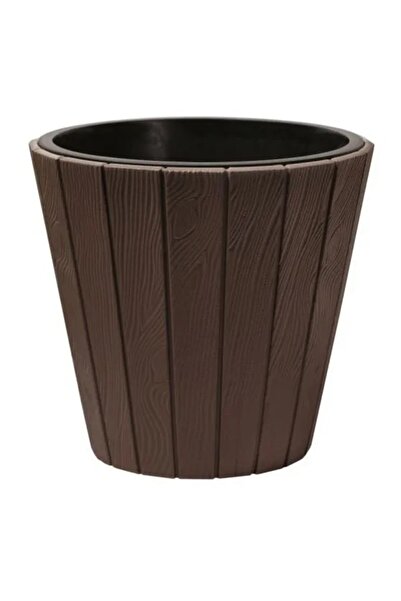 Prosperplast Ghiveci cu inserție din lemn 35 bronz