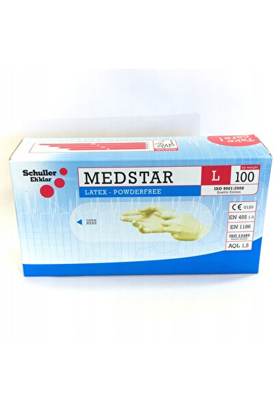 NO BRAND MĂNUȘI DIN LATEX FĂRĂ DEGETE MĂRIMEA 9/L (OP. 100 UNITĂȚI) CREAMY - ...