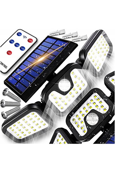 NO BRAND LAMPĂ SOLARĂ LED DE 600 W CU SENSOR DE MIȘCARE ȘI DE CREPUSCUL, PENT...