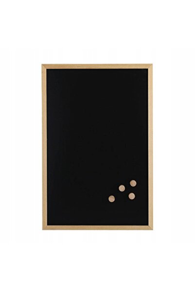 NO BRAND Tablă de cretă/magnetică, din lemn de pin, 60x40 cm