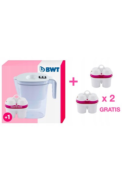 NO BRAND DZBANEK Filtre de apă + Cartuș cu Magneziu BWT VIDA Indicator Manual...