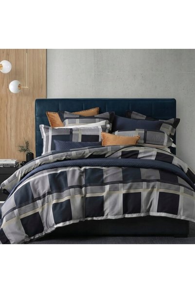 NO BRAND SET DE AȘTERNUTURI 160x200 + 2 FEȚE DE PERNĂ 70x80 BUMBAC SATINAT - ...
