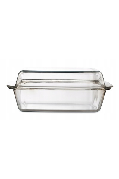 NO BRAND Vas dreptunghiular termorezistent cu capac 3,5 L