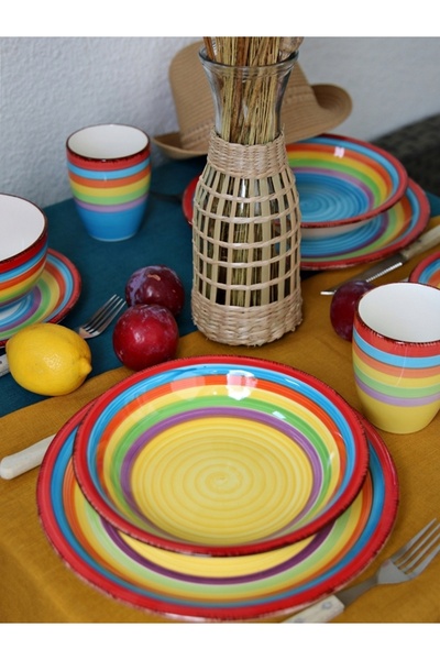 MPLCO CĂNI 300 ML PENTRU CAFEA CEAI CERAMICE 6 BUCĂȚI SET DE CULORI SOLIDE