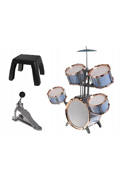 Ramiz Set muzical pentru copii - Set de tobe pentru copii - 5 tobe + scaun
