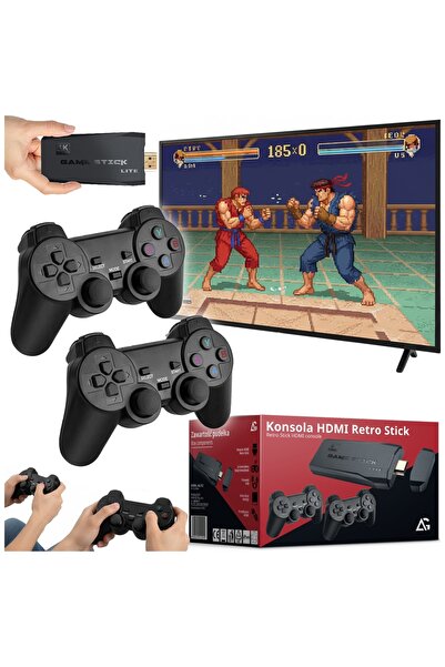 NO BRAND EMULATOR HDMI GAME BOX PENTRU TV CU 2 CONTROLERE PENTRU COPII