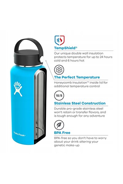 NO BRAND Termos Hydro Flask cu gura standard, 709 ml, 0,7 l, alb