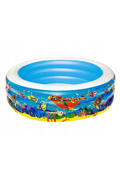 BESTWAY BASEN PISCINĂ GONFLABILĂ DE GRĂDINĂ PENTRU COPII Rotundă 196 cm x 53 cm