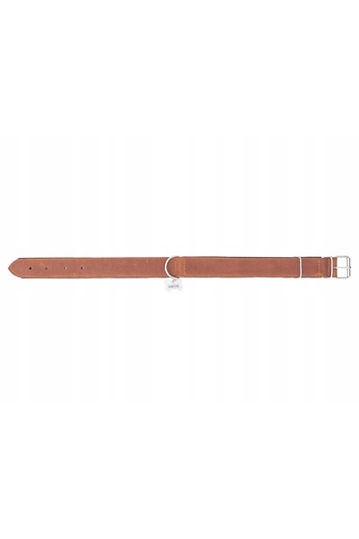 NO BRAND Zgardă din piele pentru câini, 2 tipuri de piele, 54-63 cm