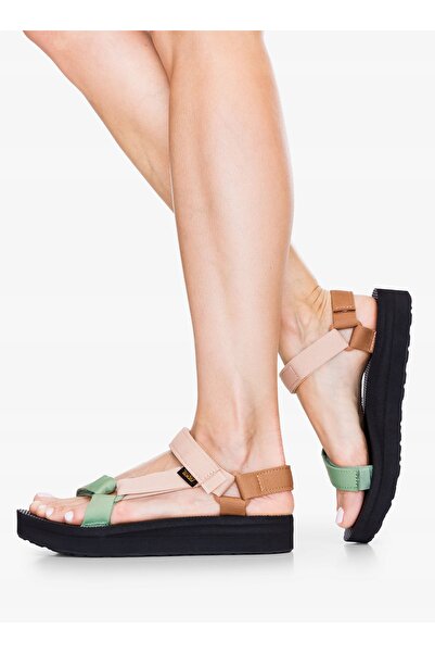 TEVA Sandale de damă Midform Universal cu toc plat, mărimea 41