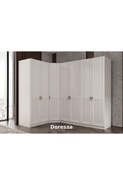 Doressa Living Lavita 7 Kapılı Köşe Gardırop