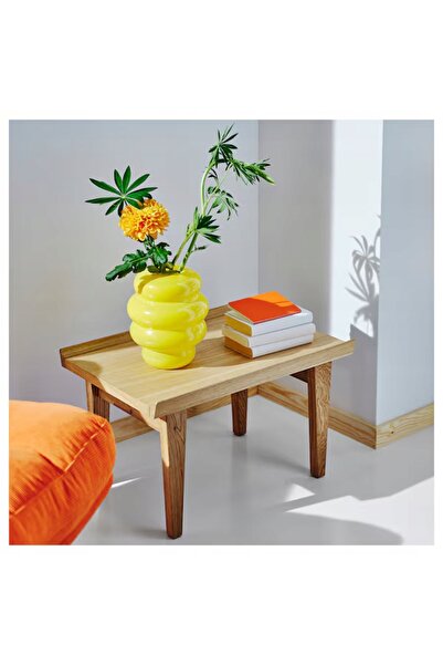 NO BRAND Vază IKEA KÄLLARHALS, galbenă, 22 cm