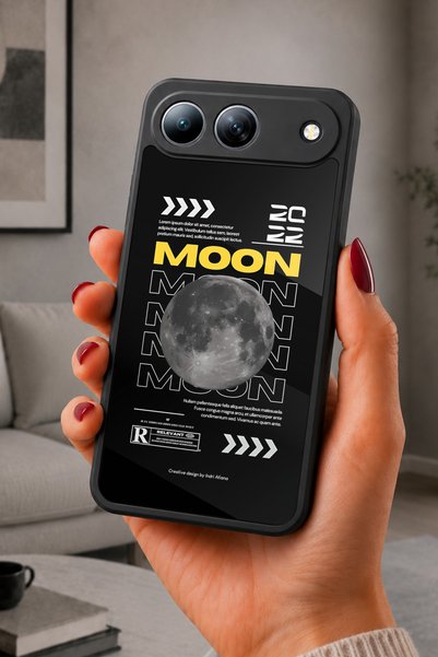 TECNO Spark 40 5G Uyumlu Moon Desenli Kamera Korumalı Darbelere Dayanıklı Kılıf