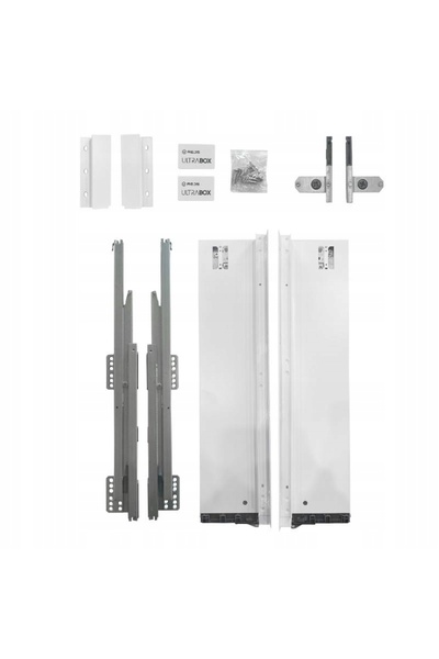 NO BRAND Sertar REJS ULTRA BOX alb mediu L-500 H-118 silențios glisieră 3D 40kg