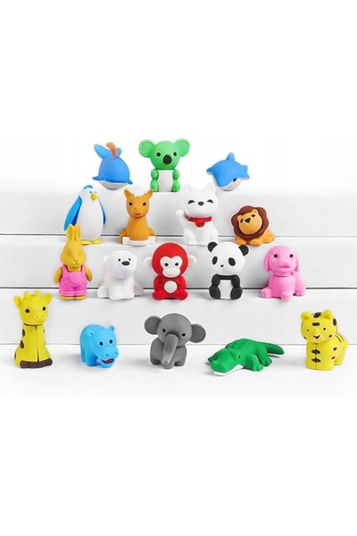 NO BRAND 17 bucăți radiere kawaii cu tematică de basm și animale pentru copii...