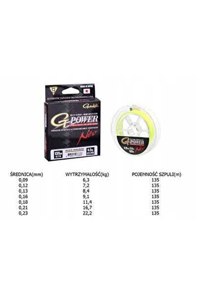NO BRAND GAMAKATSU G-POWER PREMIUM NEO-0,09mm Fir împletit