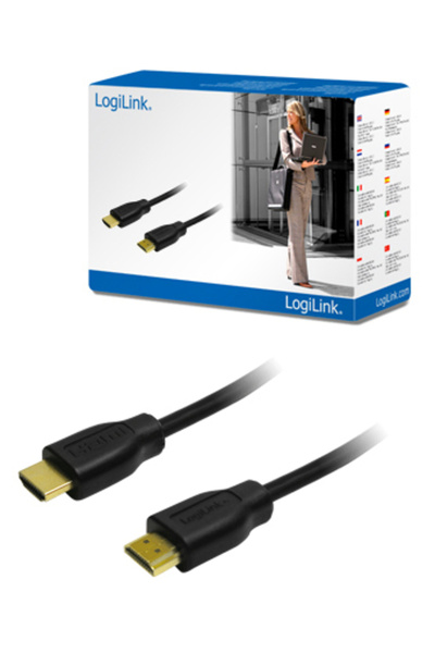 LogiLink Cablu HDMI LogiLink, 2m, negru x 2 bucăți