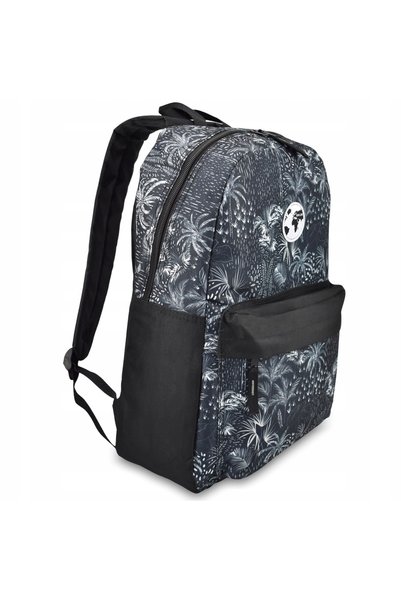 NO BRAND Rucsac școlar Semi Line negru cu un singur compartiment, în nuanțe d...