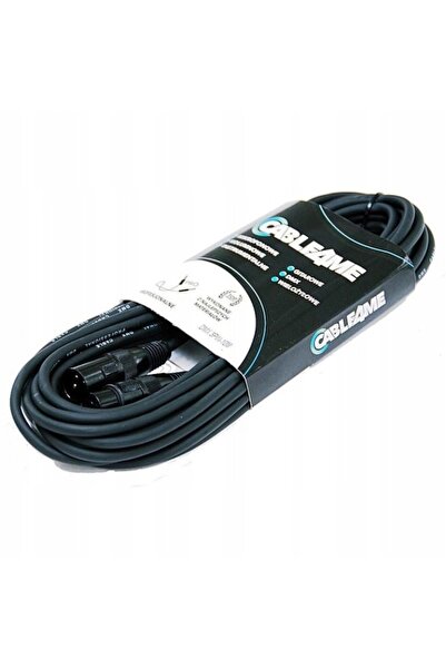 NO BRAND Cablu DMX de 10m XLR-XLR AES/EBU cu 3 pini pentru lumini și iluminat