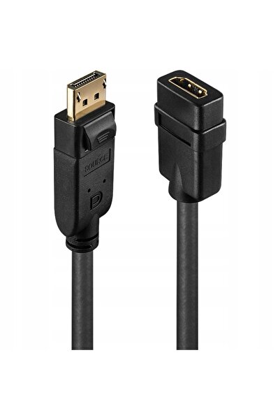 Bark and Lindy Convertor DisplayPort la HDMI LINDY negru