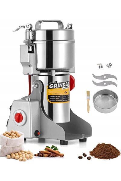 NO BRAND Râșniță electrică Royalty Line FG-21803, 2000 W, argintiu/gri