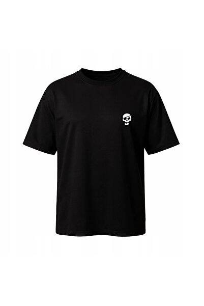 NO BRAND Tricou bărbătesc oversize imprimat, din bumbac turcesc, negru, L