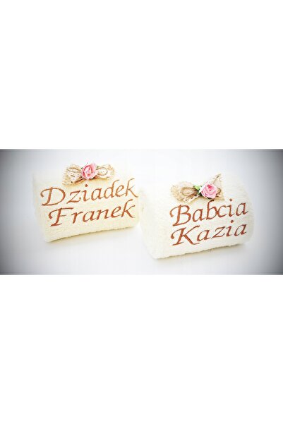 NO BRAND Cadou pentru Bunica și Bunicul: Prosop brodat GRAND, GROS, pentru Zi...