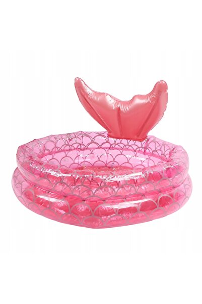 NO BRAND Piscina pentru copii roz 120x42 cm gonflabilă pentru grădină reziste...