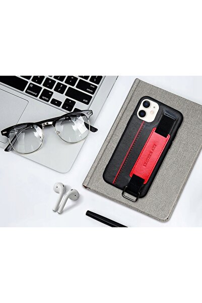 ALOGY Husă din piele pentru Apple iPhone 12 Mini 5.4 Negru